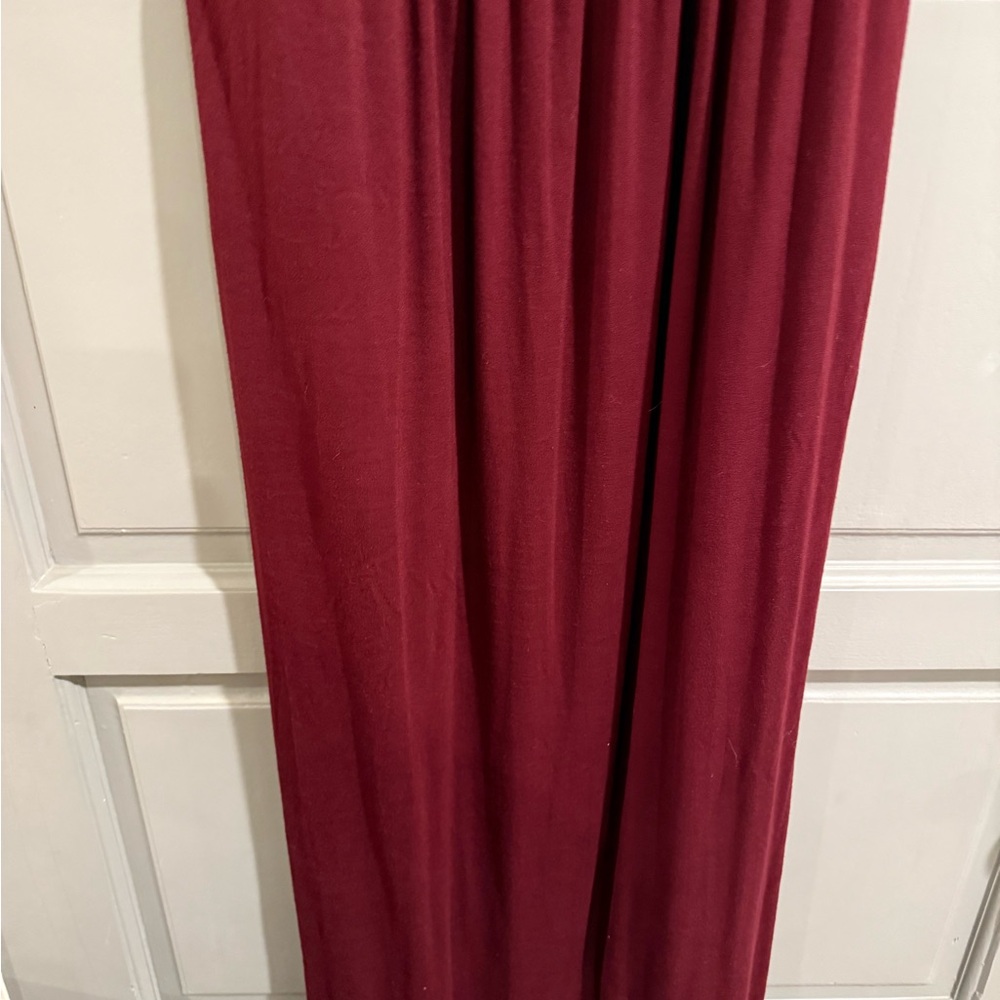 Daily Ritual Red Ruched Maxi Sundress - Picture 4 of 6